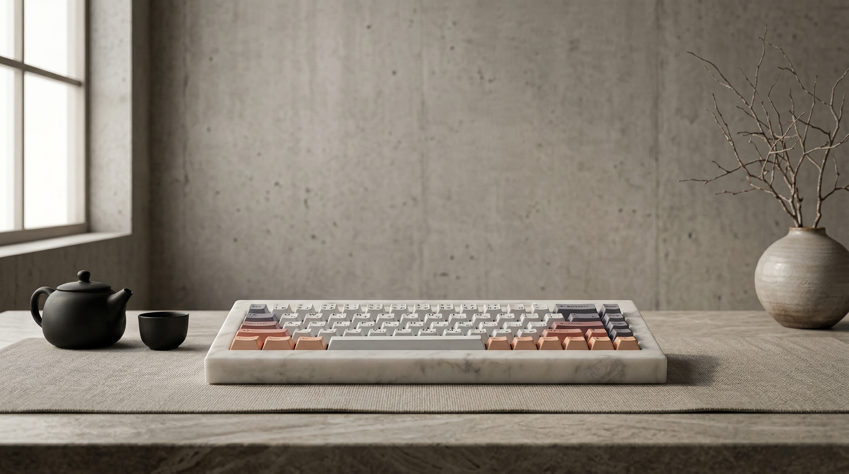 KOSANJI marble keyboard case
